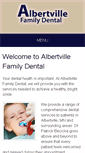 Mobile Screenshot of albertvilledental.com
