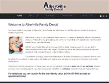 Tablet Screenshot of albertvilledental.com